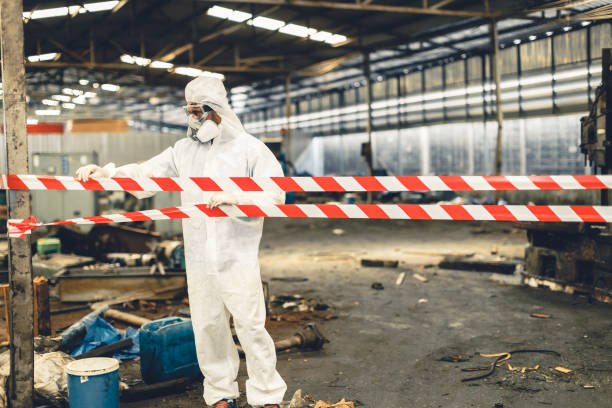 Professional Hoarding Cleanup technician working in Woodbine, GA